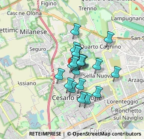 Mappa Via Antonio Ceriani, 20152 Milano MI, Italia (1.1335)