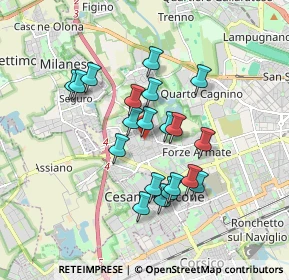 Mappa Via Antonio Ceriani, 20152 Milano MI, Italia (1.4845)