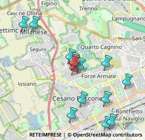 Mappa Via Antonio Ceriani, 20152 Milano MI, Italia (1.94286)