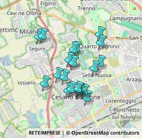 Mappa Via Antonio Ceriani, 20152 Milano MI, Italia (1.4265)