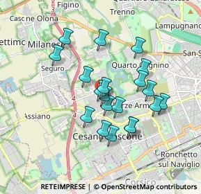 Mappa Via Antonio Ceriani, 20152 Milano MI, Italia (1.488)