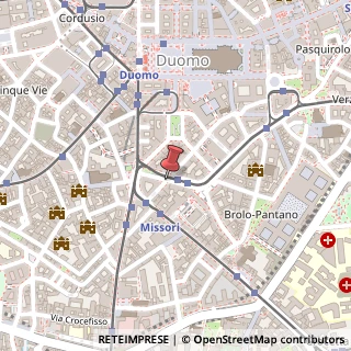 Mappa Via Alberico Albricci,  8, 20122 Milano, Milano (Lombardia)