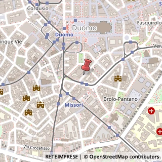 Mappa Via Paolo da Cannobio,  10, 20122 Milano, Milano (Lombardia)