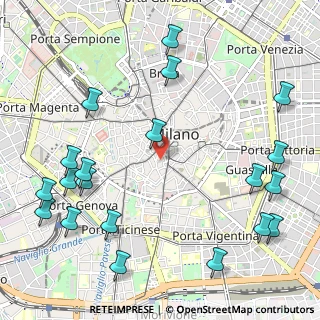 Mappa Via Zebedia, 20123 Milano MI, Italia (1.4175)