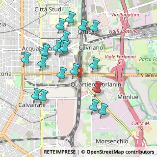 Mappa Via Decemviri, 20137 Milano MI, Italia (1.0085)