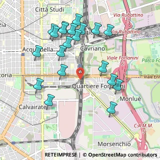 Mappa Via Decemviri, 20137 Milano MI, Italia (1.0845)