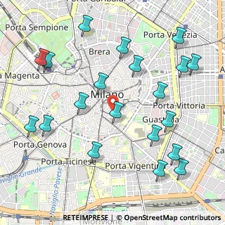 Mappa Via Flavio Baracchini, 20123 Milano MI, Italia (1.225)