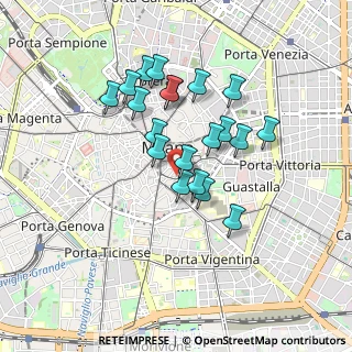 Mappa Via Flavio Baracchini, 20123 Milano MI, Italia (0.735)