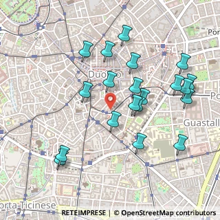 Mappa Via Flavio Baracchini, 20123 Milano MI, Italia (0.5035)