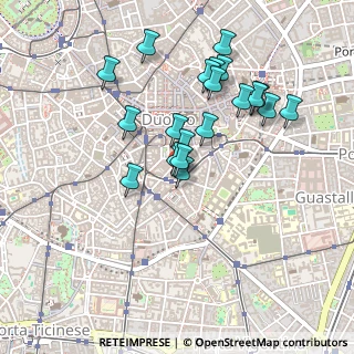 Mappa Via Flavio Baracchini, 20123 Milano MI, Italia (0.428)