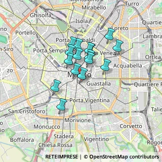 Mappa Via Flavio Baracchini, 20123 Milano MI, Italia (1.28875)