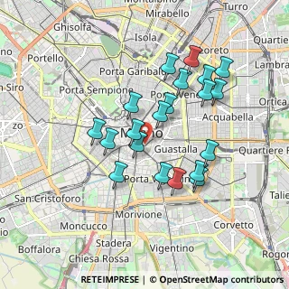 Mappa Via Flavio Baracchini, 20123 Milano MI, Italia (1.623)