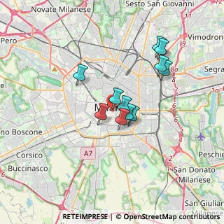 Mappa Via Flavio Baracchini, 20123 Milano MI, Italia (2.70455)