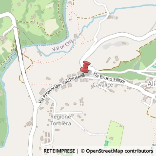 Mappa Via Provinciale Valchiusella,  33, 10010 Alice Superiore, Torino (Piemonte)
