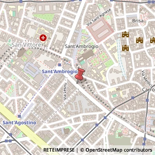 Mappa Via Edmondo De Amicis,  51, 20123 Milano, Milano (Lombardia)