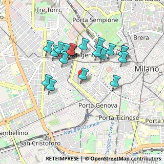 Mappa Via Donato Bosso, 20123 Milano MI, Italia (0.8185)