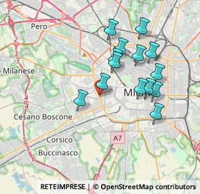 Mappa Viale Ergisto Bezzi, 20100 Milano MI, Italia (3.34643)