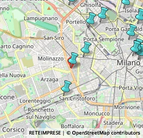 Mappa Viale Ergisto Bezzi, 20100 Milano MI, Italia (2.83583)