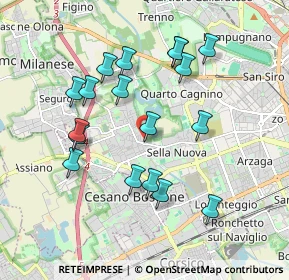 Mappa Via Fratelli di Dio, 20152 Milano MI, Italia (1.82111)