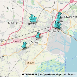 Mappa Via Ca' Rubaldi, 30034 Mira VE, Italia (4.22308)
