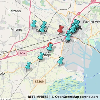 Mappa Via Ca' Rubaldi, 30034 Mira VE, Italia (4.198)