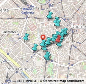 Mappa Via Circo, 20123 Milano MI, Italia (0.3385)