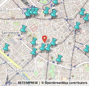 Mappa Via Circo, 20123 Milano MI, Italia (0.5985)