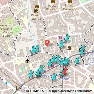 Mappa Via Circo, 20123 Milano MI, Italia (0.155)