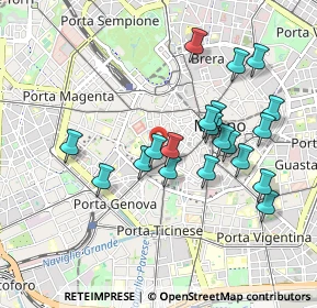 Mappa Via Circo, 20123 Milano MI, Italia (0.8835)