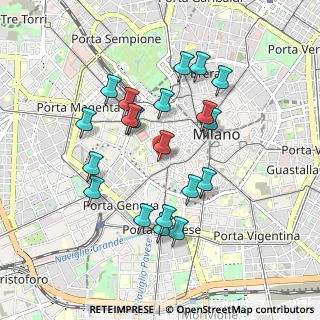 Mappa Via Circo, 20123 Milano MI, Italia (0.8605)