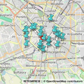 Mappa Via Circo, 20123 Milano MI, Italia (1.3185)