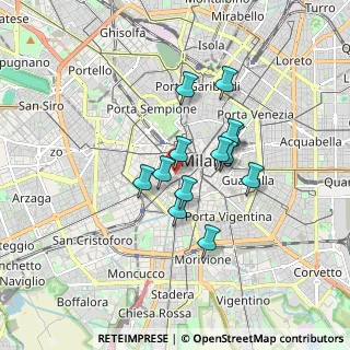 Mappa Via Circo, 20123 Milano MI, Italia (1.27462)