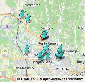 Mappa Via Cà di Cozzi, 37124 Verona VR, Italia (1.51947)