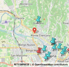 Mappa Via Cà di Cozzi, 37124 Verona VR, Italia (2.9775)