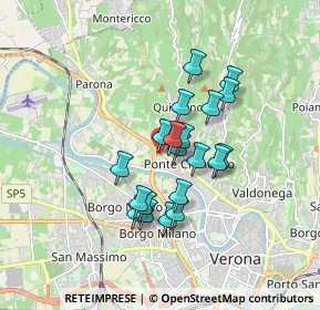 Mappa Via Cà di Cozzi, 37124 Verona VR, Italia (1.3365)
