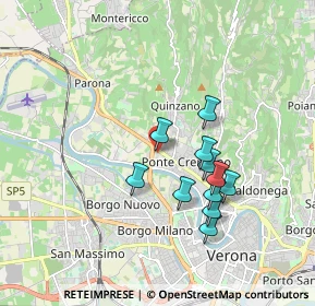 Mappa Via Cà di Cozzi, 37124 Verona VR, Italia (1.54273)