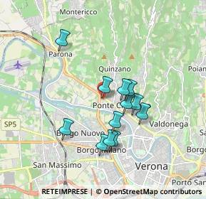 Mappa Via Cà di Cozzi, 37124 Verona VR, Italia (1.46833)