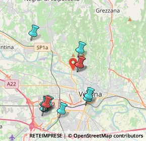 Mappa Via Cà di Cozzi, 37124 Verona VR, Italia (4.03833)