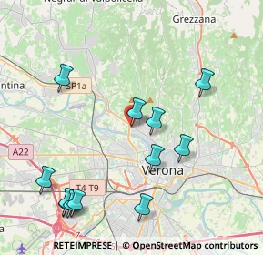 Mappa Via Cà di Cozzi, 37124 Verona VR, Italia (4.6125)