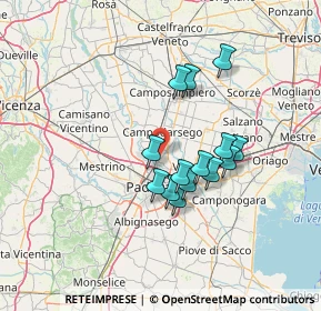 Mappa 35010 Padova PD, Italia (10.95357)