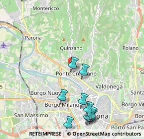 Mappa Via Astico, 37124 Verona VR, Italia (2.7225)