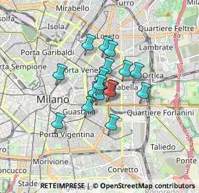 Mappa Via Goffredo Mameli, 20129 Milano MI, Italia (1.04765)