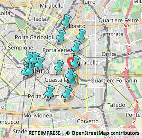 Mappa Via Goffredo Mameli, 20129 Milano MI, Italia (1.60733)