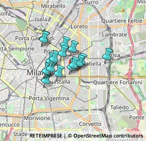Mappa Via Goffredo Mameli, 20129 Milano MI, Italia (1.13647)