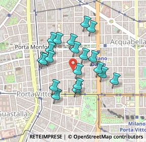 Mappa Via Mameli Goffredo, 20129 Milano MI, Italia (0.363)