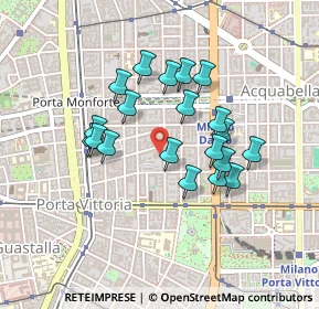 Mappa Via Goffredo Mameli, 20129 Milano MI, Italia (0.3715)