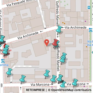 Mappa Via Mameli Goffredo, 20129 Milano MI, Italia (0.0875)