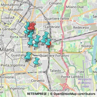 Mappa Milano Forlanini, 20133 Milano MI, Italia (1.74118)