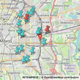 Mappa Via Roberto Ardigò, 20133 Milano MI, Italia (2.132)