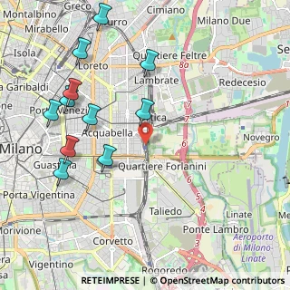 Mappa Milano Forlanini, 20133 Milano MI, Italia (2.34364)
